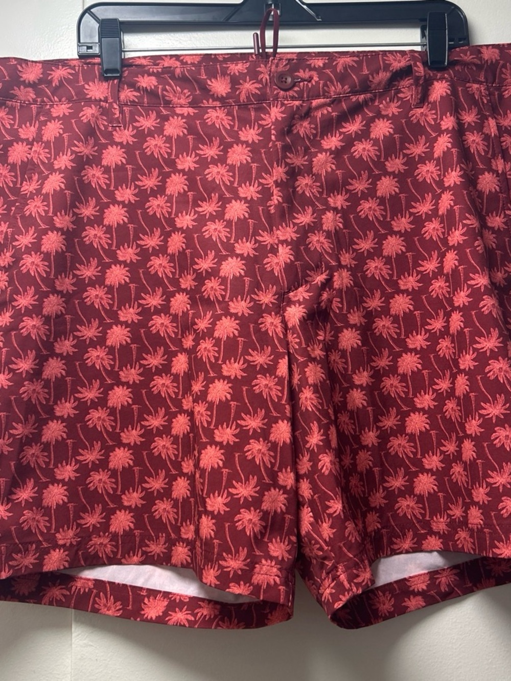 all in motion Red Palm Print Bermuda Shorts